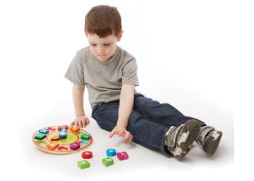 Melissa & Doug - Wooden Shape Sorting Clock