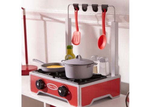 Melissa & Doug - Deluxe Wooden Cooktop Set
