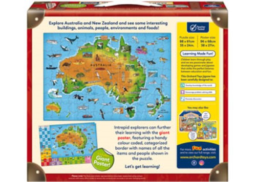 Orchard Jigsaw - Map of Australia & New Zealand