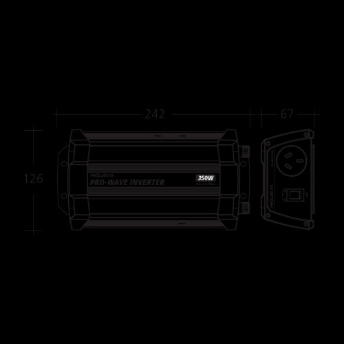 Pure Sine Wave Inverter 12V - 350W