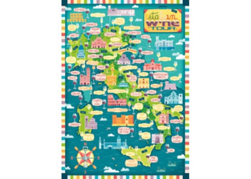 Puzzle - Ravensburger- Italian Wine Tour 1000p