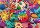 Puzzle - Ravensburger- Vintage Knitting & Crochet 1000p