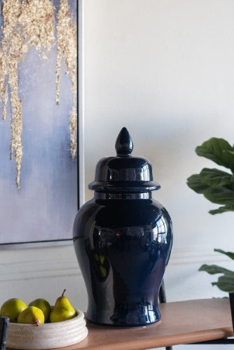 Decorative - Blue Ginger Jar - 48cm
