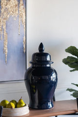 Decorative - Blue Ginger Jar - 48cm