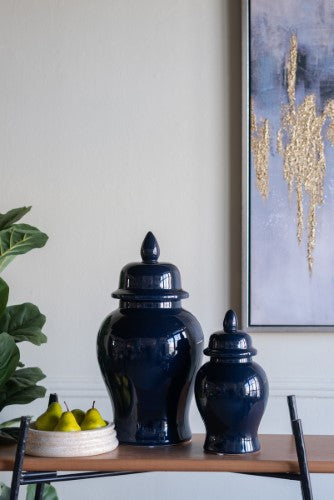 Decorative - Blue Ginger Jar - 48cm