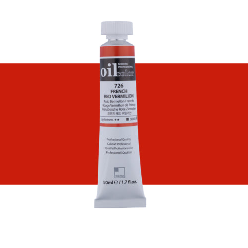 ShinHan Professional 50ml Oil Paint   FRENCH RED VERMILL