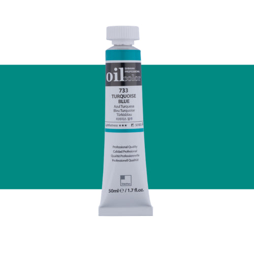 ShinHan Professional 50ml Oil Paint   TURQUOISE BLUE