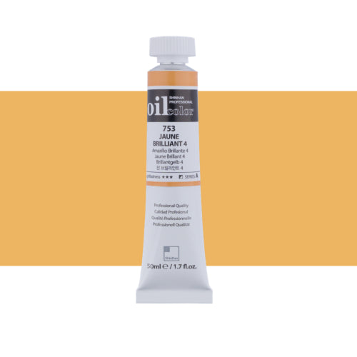 ShinHan Professional 50ml Oil Paint   JAUNE BRILLIANT 4