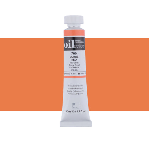 ShinHan Professional 50ml Oil Paint   CORAL RED