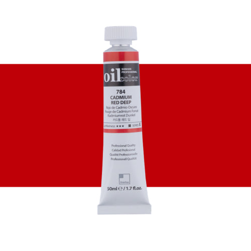 ShinHan Professional 50ml Oil Paint   CADMIUM RED DEEP