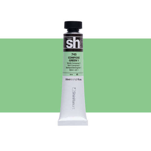 ShinHan SH 50ml Oil Colour Paints  COMPOSE GREEN 1
