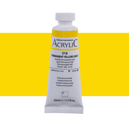 ShinHan Professional 50ml Acrylic Paints PERM YELLOW LT