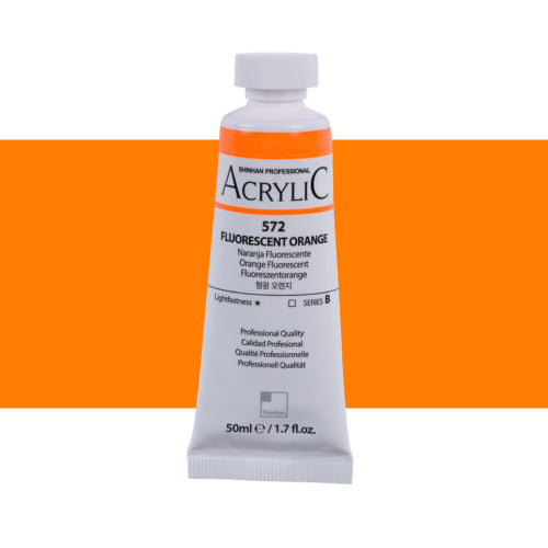 ShinHan Professional 50ml Acrylic Paints FLUO ORANGE