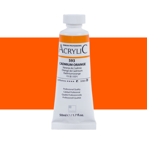 ShinHan Professional 50ml Acrylic Paints CADMIUM ORANGE