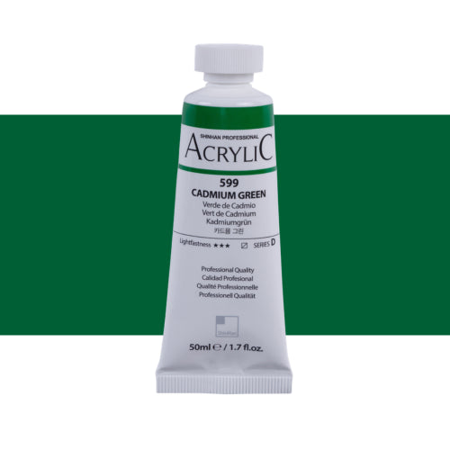 ShinHan Professional 50ml Acrylic Paints CADMIUM GREEN