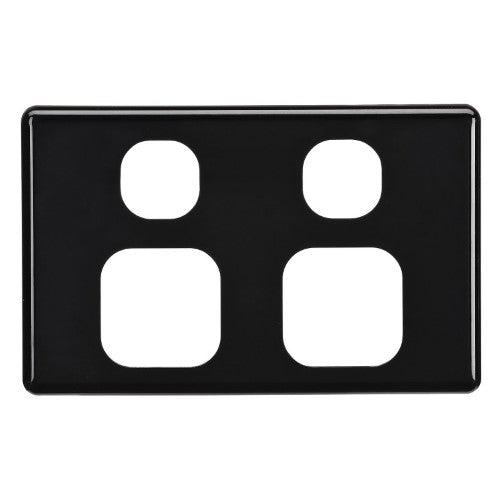 DOUBLE GPO FASCIA BLACK