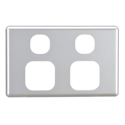 DOUBLE GPO FASCIA SILVER