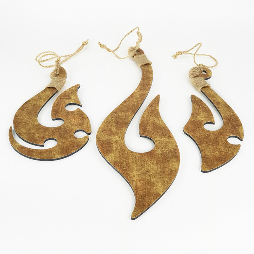 Wall Art - ACM Antique Gold textured Hooks Set