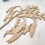 Wall Art - Bamboo Kowhai Stem (13 x 18cm)