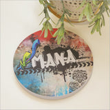 Wall Art - Canvas Circle Grafiti Series Mana (Large)