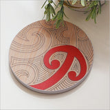 Wall Art - Canvas Circle Ta Moko Series Mangopare (Small)