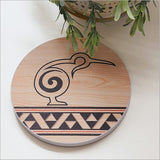 Wall Art - Canvas Circle Taniko Series Kiwi (Large)