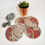 Coasters Set - Ta Moko Series (10cm)