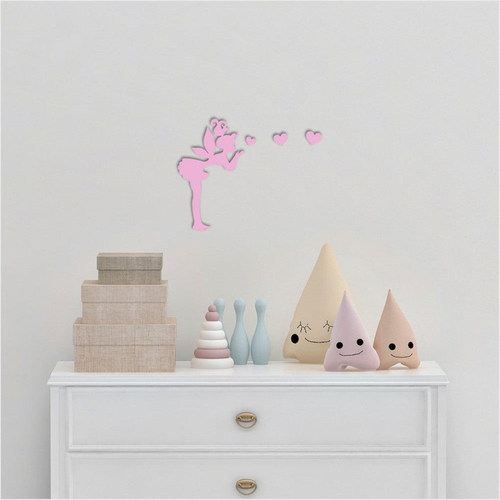 Wall Décor - Fairy Blowing Kisses with Hearts