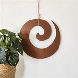 Wall Art - Open Koru (ACM Brushed Copper)