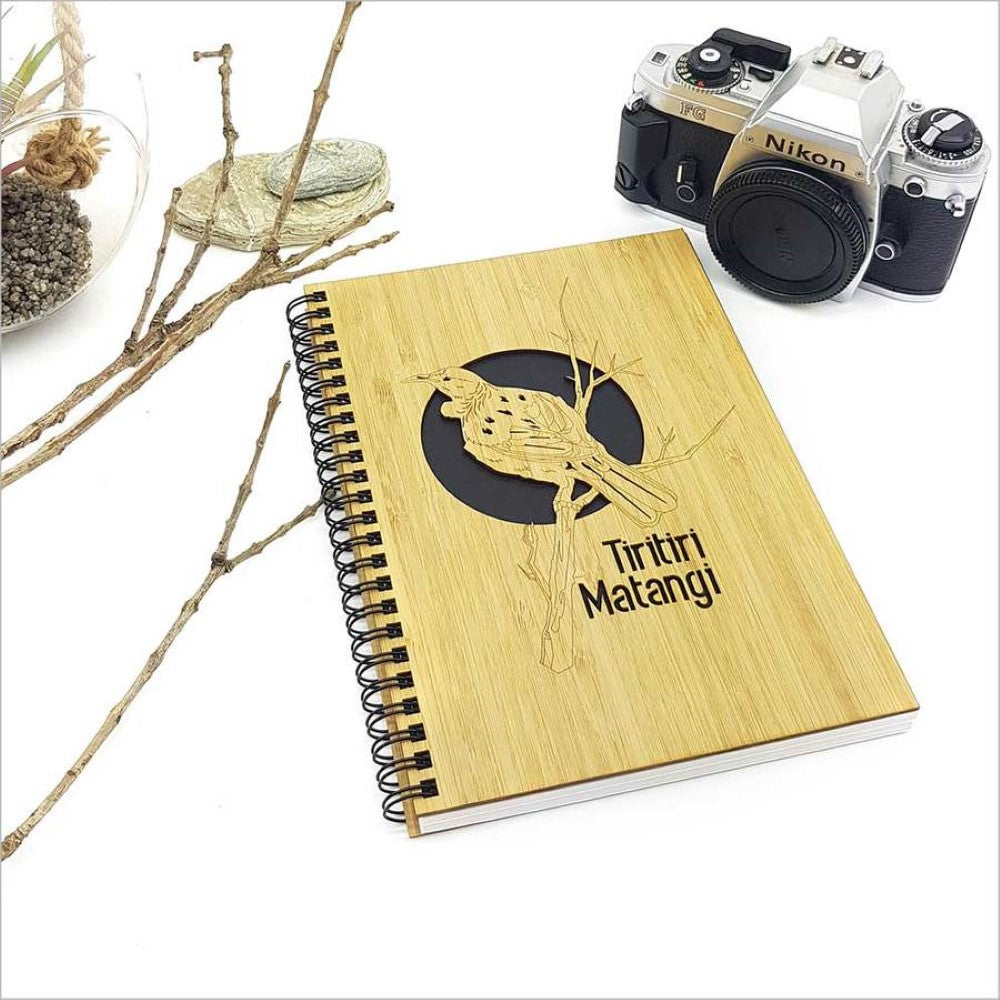 Small Journal Bamboo - Tiritiri Matangi Tui (16 x 21cm)