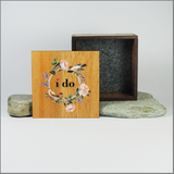 Small Trinket Box - I Do with Roses (8 x 8 x 4cm)