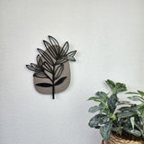 Wall Art - Floral Pebble Olive Leaves (20 x 25 x 1.5cm)