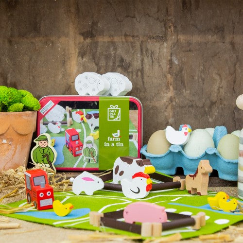 Toy Tin Set - Apples To Pears Gift In A Tin Farm In A Tin (2 Sets)