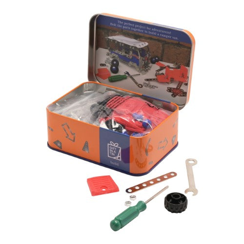 Toy Tin Set - Apples To Pears Gift In A Tin Camper Van Construction Kit (2 Sets)
