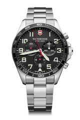 Watch - VICTORINOX FieldForce Chrono 42mm SS Bracelet Black Dial