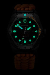 Watch - VICTORINOX Dive Pro 43mm Black Dial Orange Paracord Strap