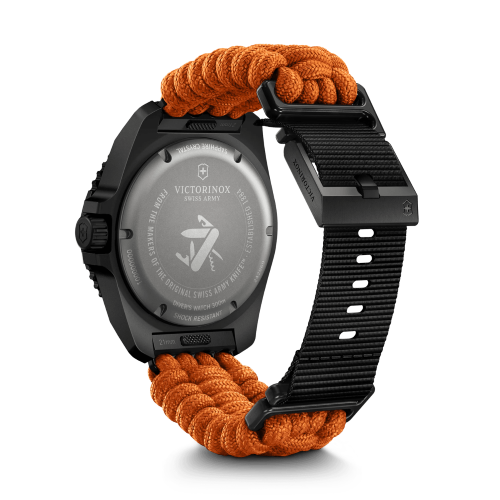 Watch - VICTORINOX Dive Pro 43mm Black Dial Orange Paracord Strap
