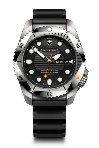 Watch - VICTORINOX Dive Pro 43mm Black Dial Black Rubber Strap
