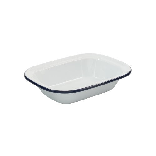 Enamel Rectangular Pie Dish - BAKEMASTER (23.5 x 18 x 5cm)