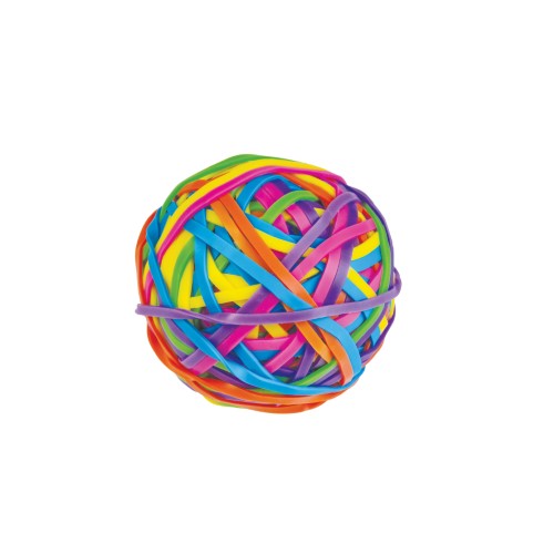 Sensory Toy - Multi Colours Rubber Band Ball (Set of 12)