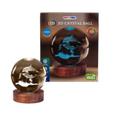 3D Crystal Ball Lamp - Dolphin (8 x 8 x 9.5cm)