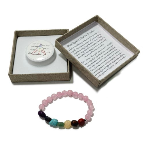 Chakra Bracelet - Tumblestones Rose Quartz