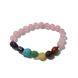 Chakra Bracelet - Tumblestones Rose Quartz