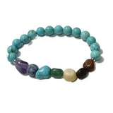 Chakra Bracelet - Tumblestones Turquoise Howlite