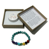 Chakra Bracelet - Tumblestones Aquamarine