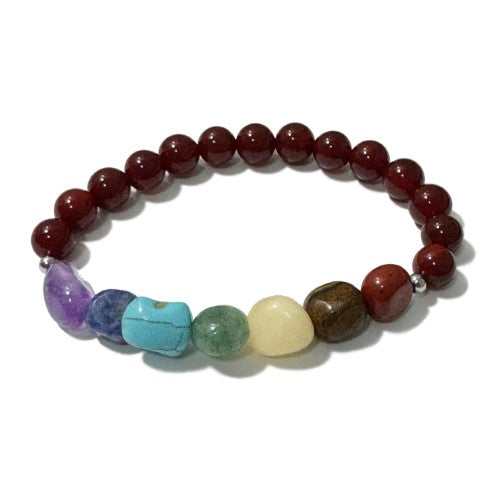 Chakra Bracelet - Tumblestones Carnelian