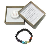 Chakra Bracelet - Tumblestones Lava stone