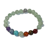 Chakra Bracelet - Aventurine & Tree of Life Bead