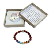 Chakra Bracelet - Carnelian & Tree of Life Bead