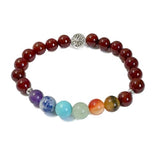 Chakra Bracelet - Carnelian & Tree of Life Bead